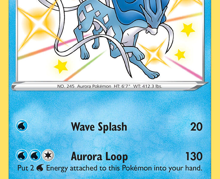 Suicune Pokemon Kaart