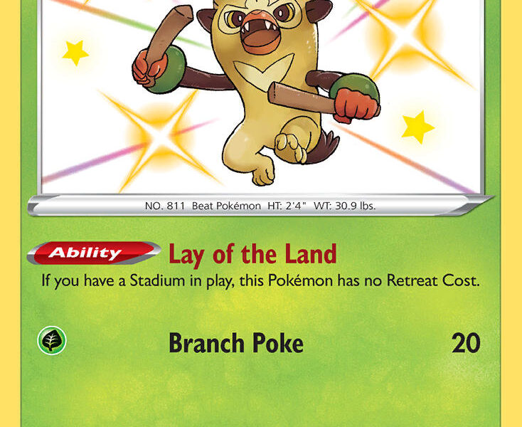 Thwackey Pokemon Kaart