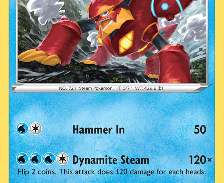 Volcanion Pokemon Kaart