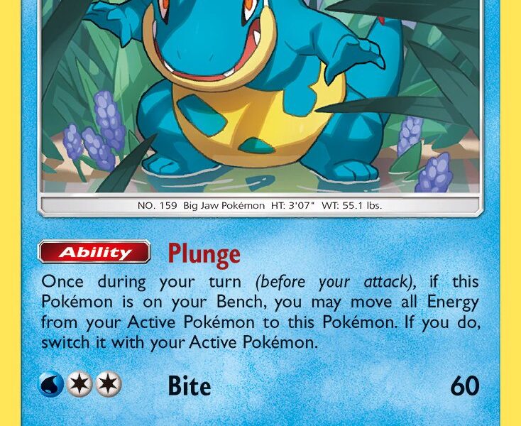 Croconaw Pokemon Kaart