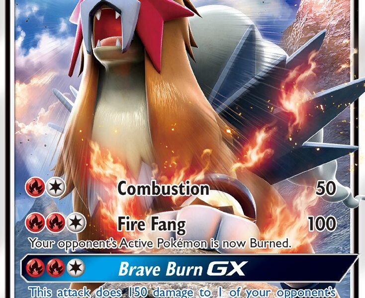 Entei-GX Pokemon Kaart