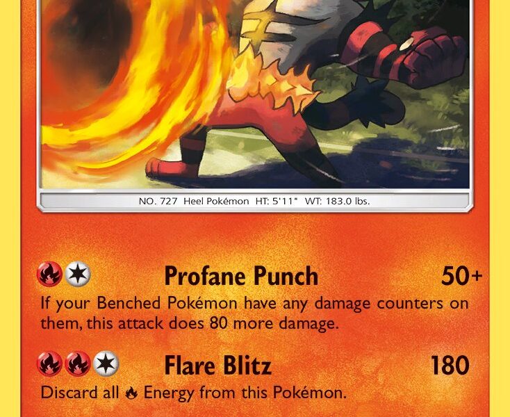 Incineroar Pokemon Kaart
