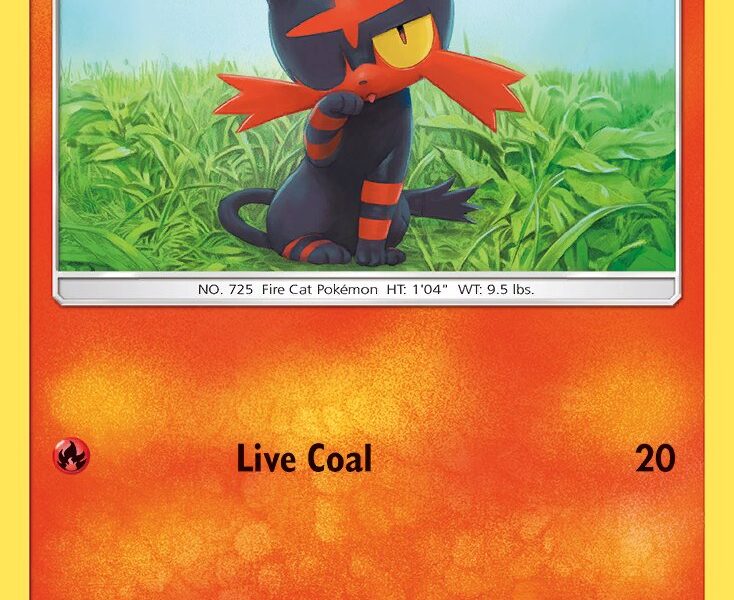 Litten Pokemon Kaart