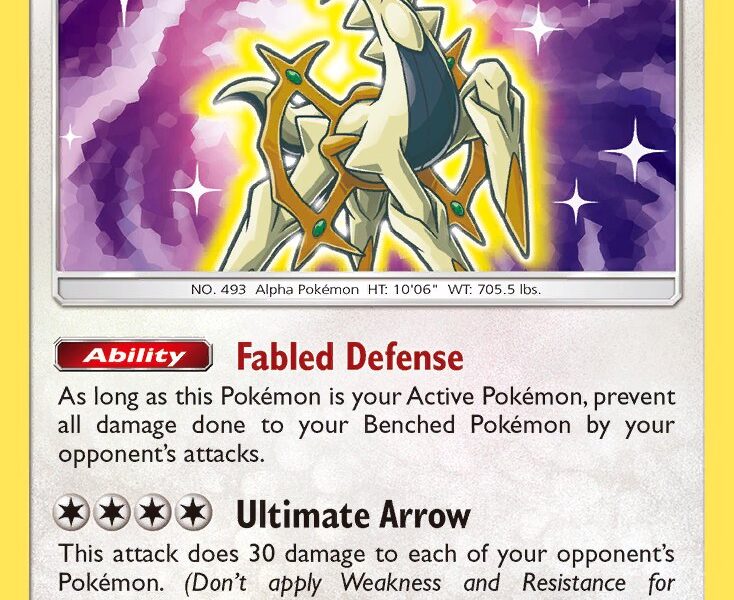 Shining Arceus Pokemon Kaart