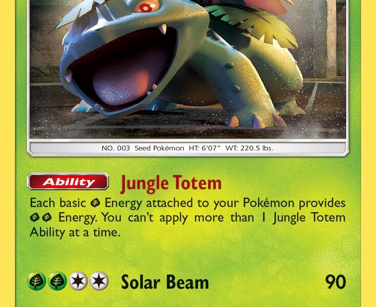 Venusaur Pokemon Kaart
