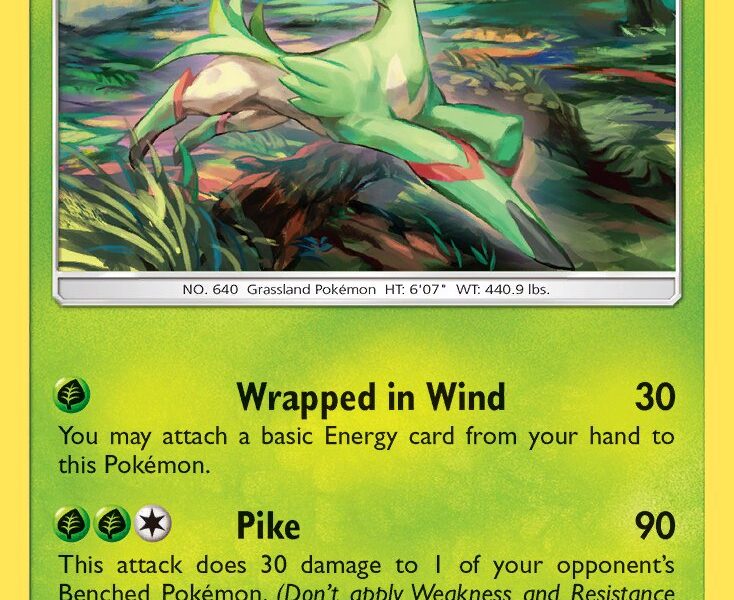 Virizion Pokemon Kaart