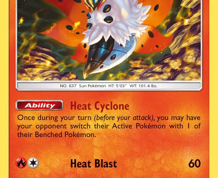 Volcarona Pokemon Kaart