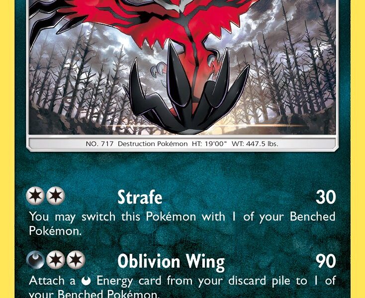 Yveltal Pokemon Kaart