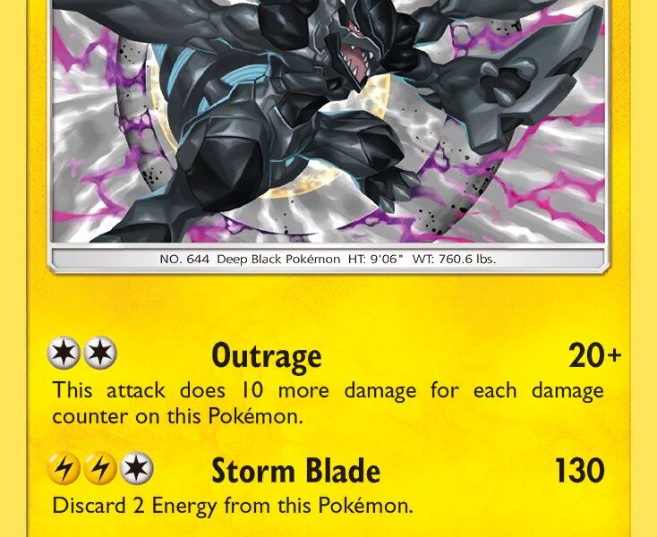 Zekrom Pokemon Kaart