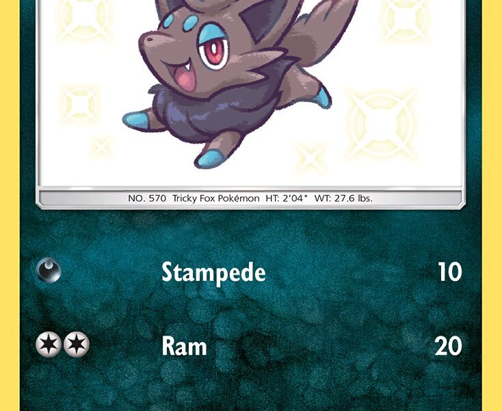 Zorua Pokemon Kaart