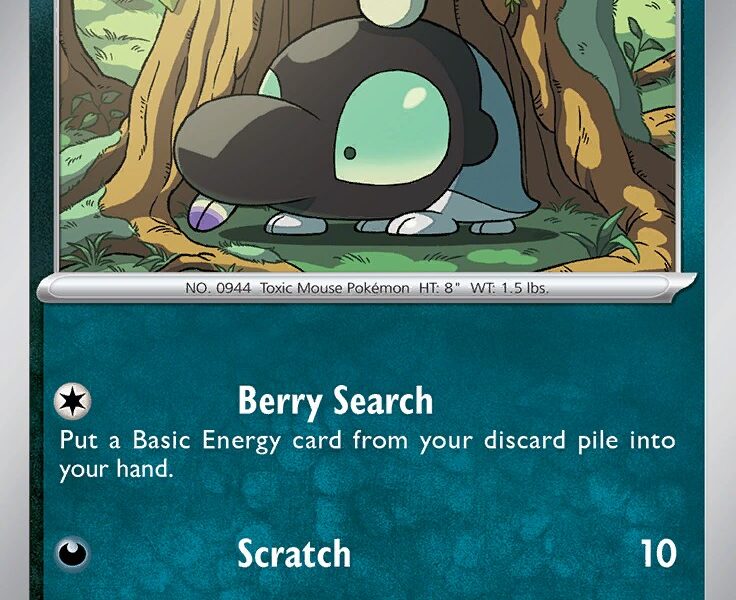 Shroodle Pokemon Kaart