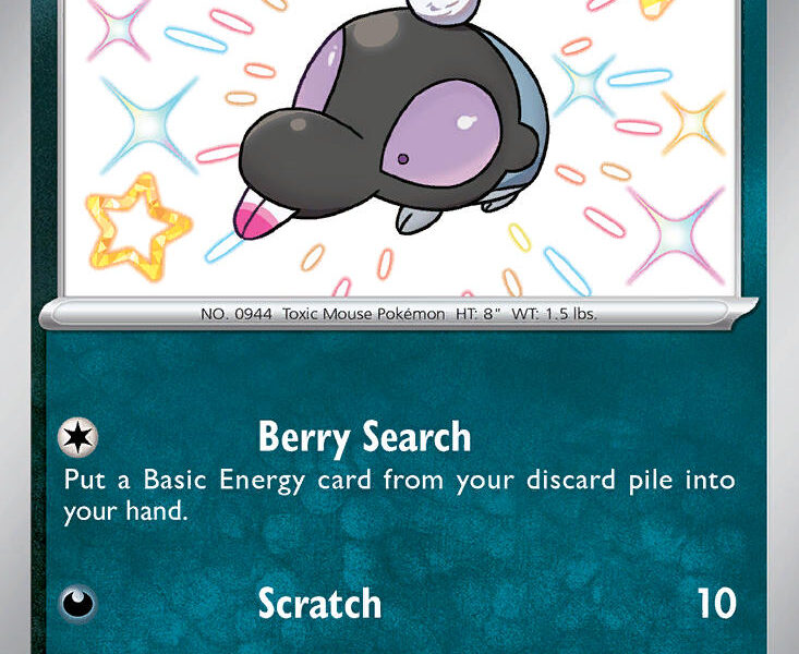 Shroodle Pokemon Kaart
