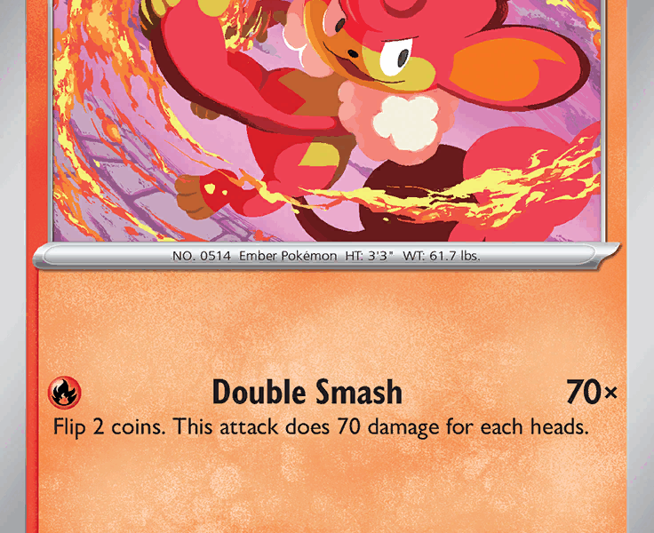 Simisear Pokemon Kaart