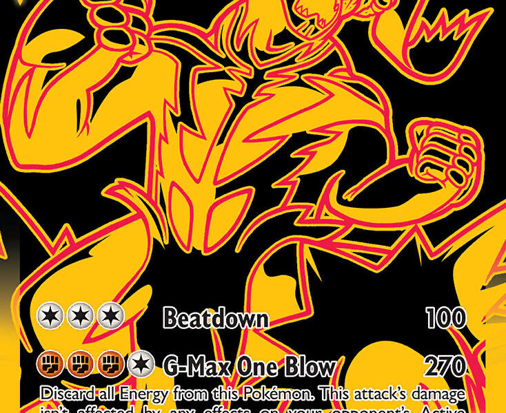 Single Strike Urshifu VMAX Pokemon Kaart