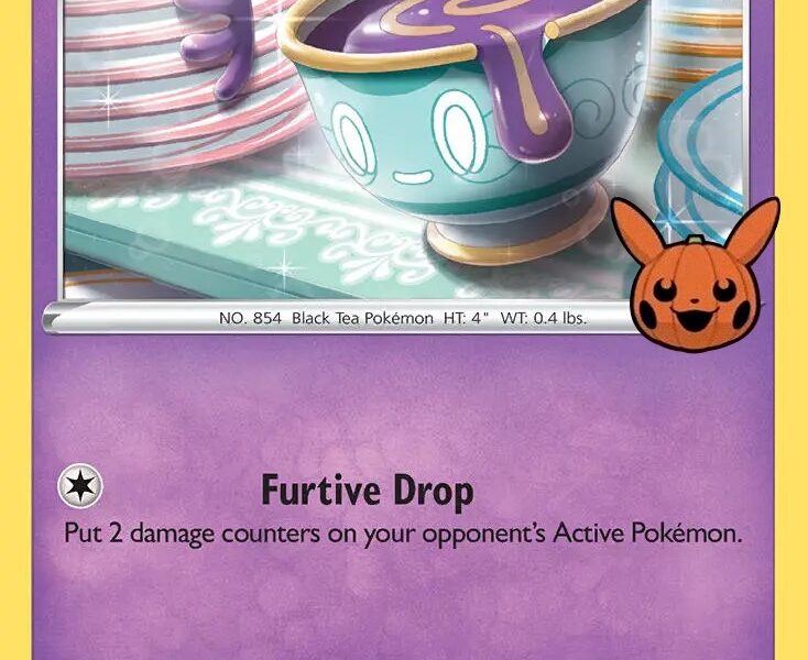 Sinistea Pokemon Kaart