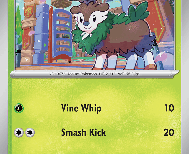 Skiddo Pokemon Kaart
