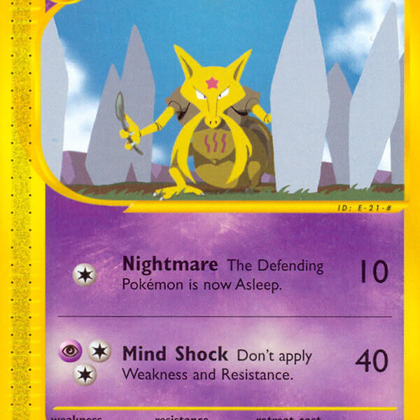 Kadabra Pokemon Kaart