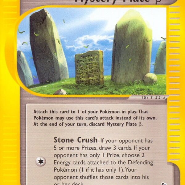 Mystery Plate β Pokemon Kaart