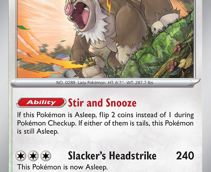 Slaking Pokemon Kaart