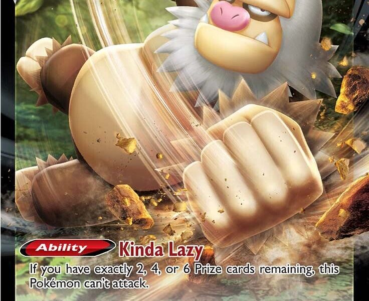 Slaking V Pokemon Kaart