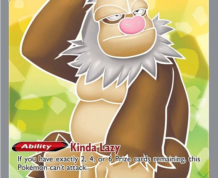 Slaking V Pokemon Kaart