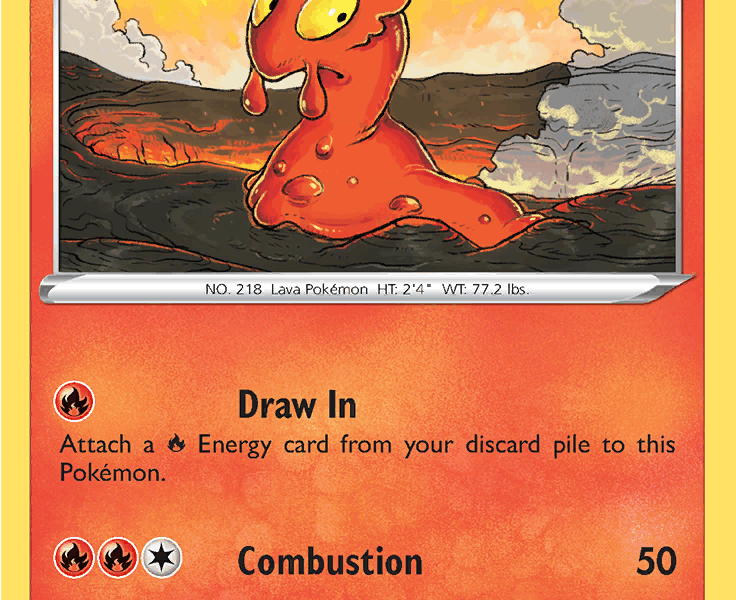 Slugma Pokemon Kaart
