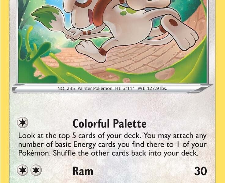 Smeargle Pokemon Kaart