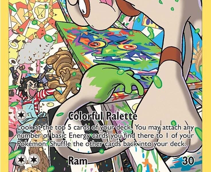 Smeargle Pokemon Kaart