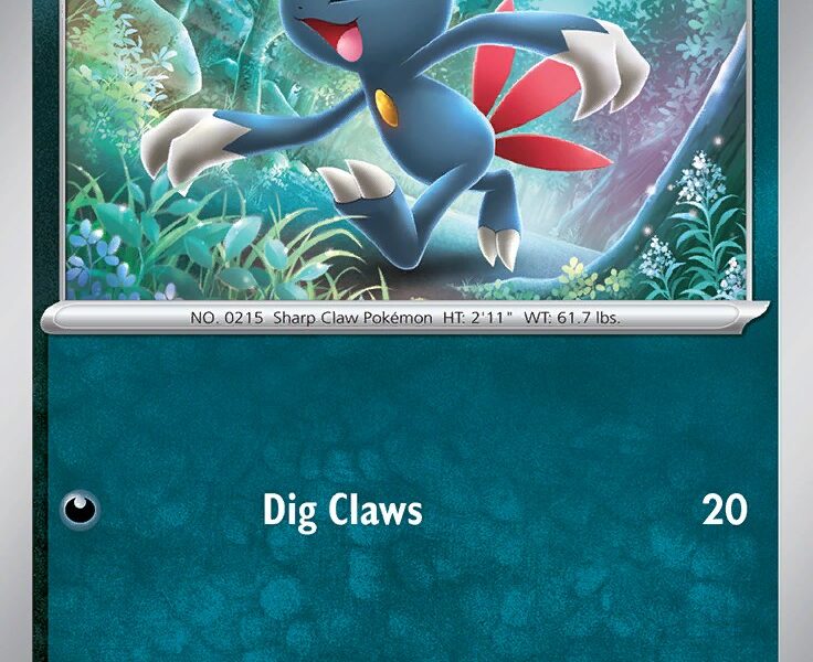 Sneasel Pokemon Kaart