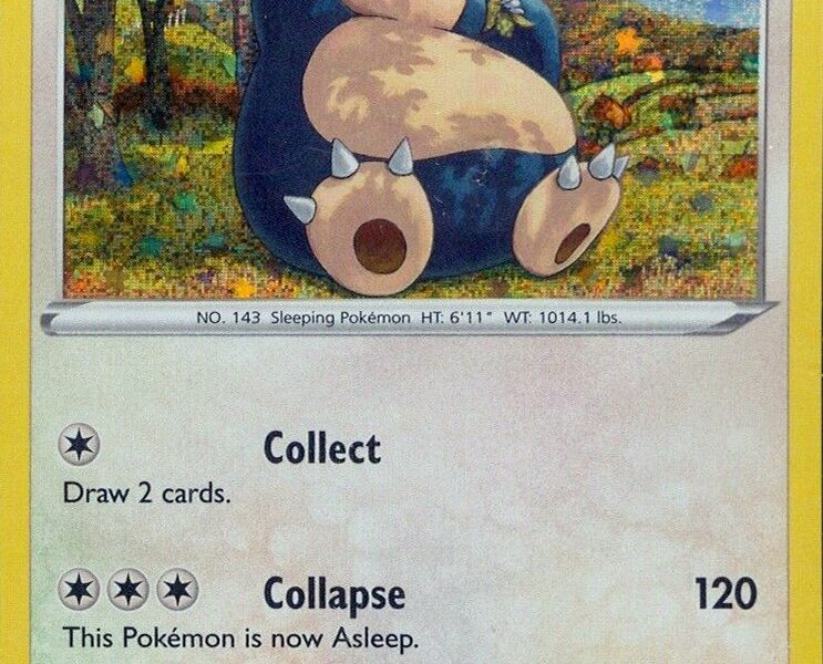 Snorlax Pokemon Kaart
