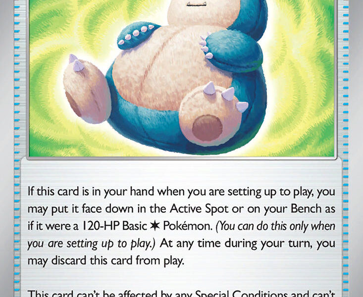 Snorlax Doll Pokemon Kaart