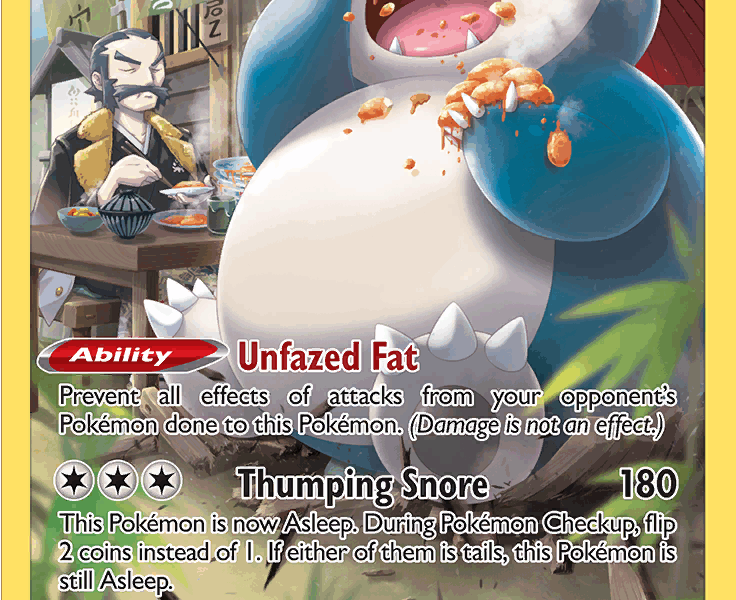Snorlax Pokemon Kaart
