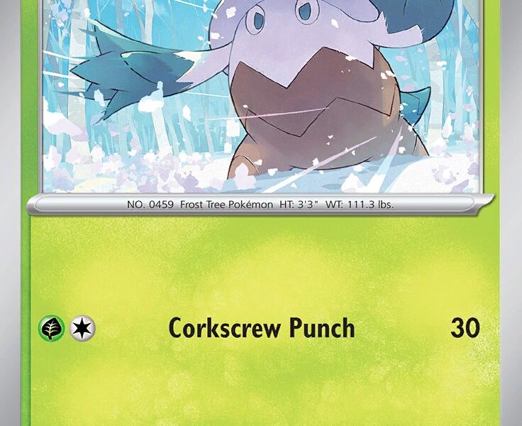 Snover Pokemon Kaart