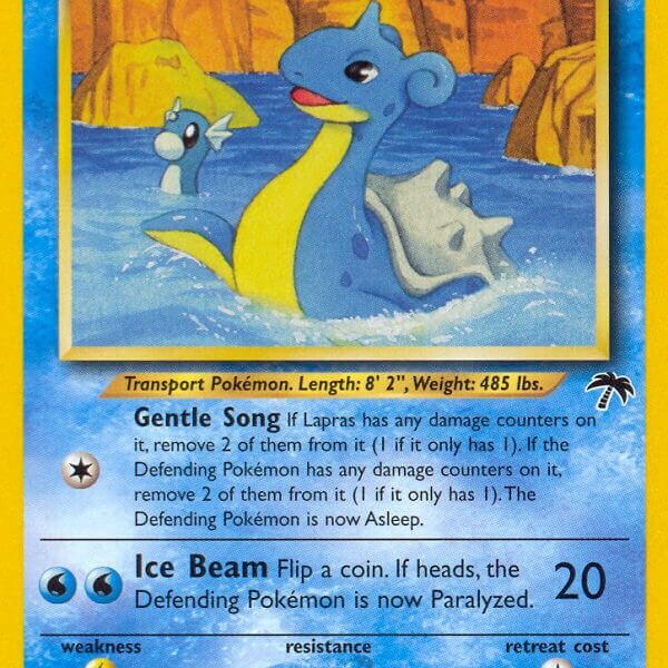 Lapras Pokemon Kaart