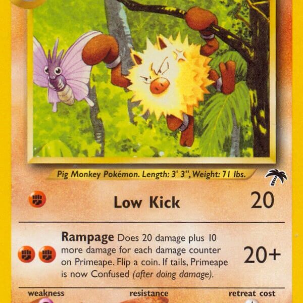 Primeape Pokemon Kaart