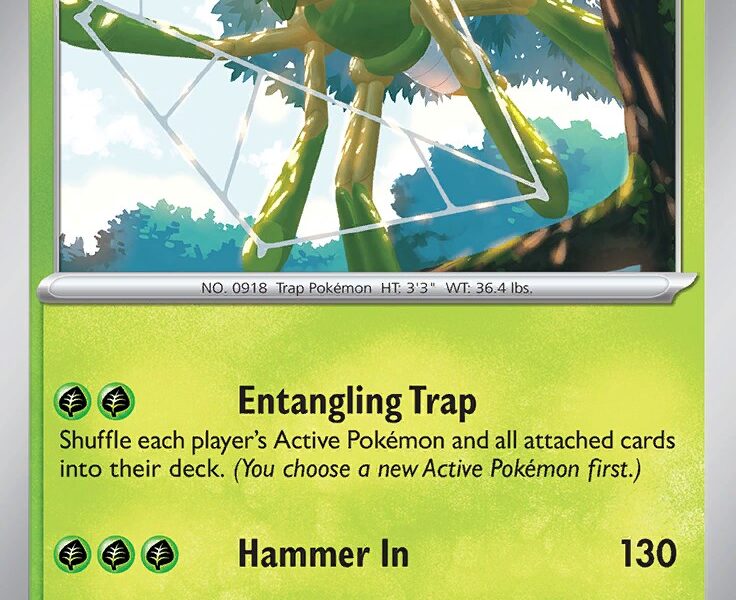 Spidops Pokemon Kaart