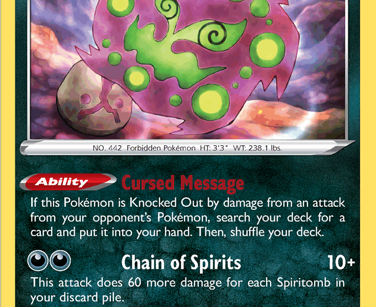 Spiritomb Pokemon Kaart