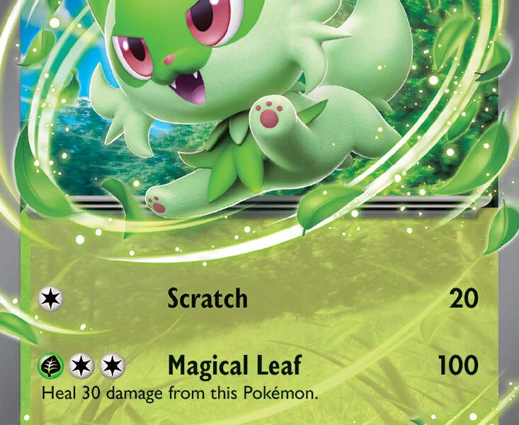 Sprigatito ex Pokemon Kaart