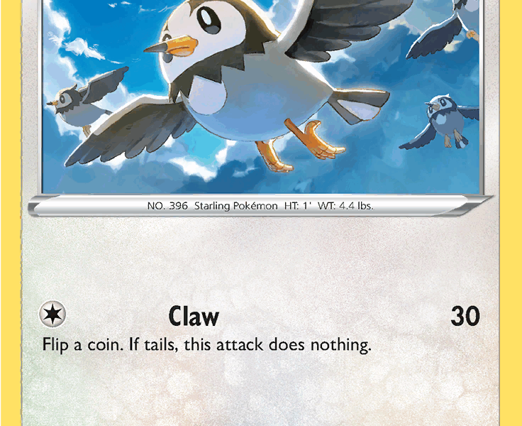 Starly Pokemon Kaart