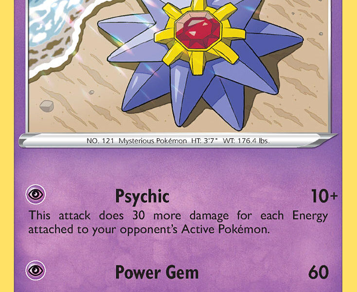 Starmie Pokemon Kaart