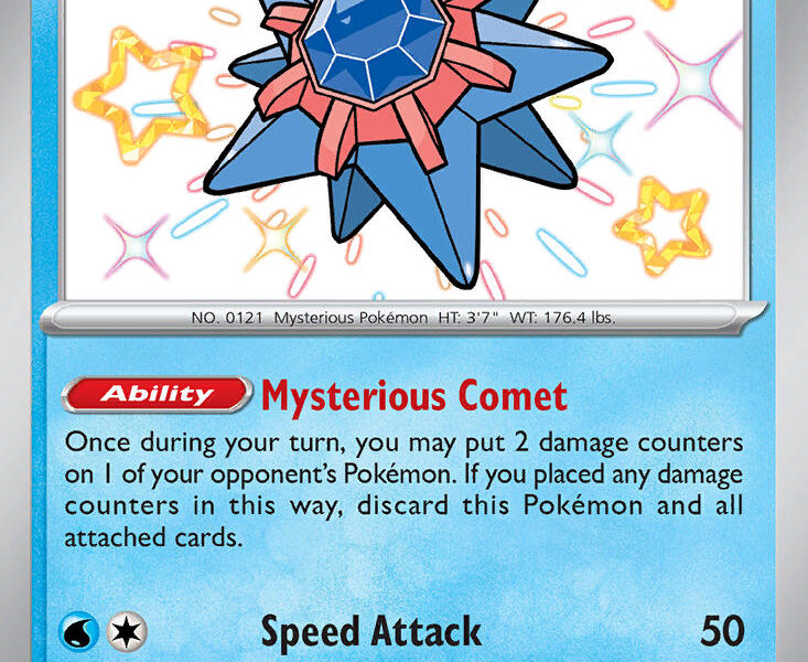 Starmie Pokemon Kaart