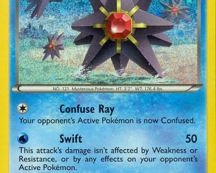 Starmie Pokemon Kaart
