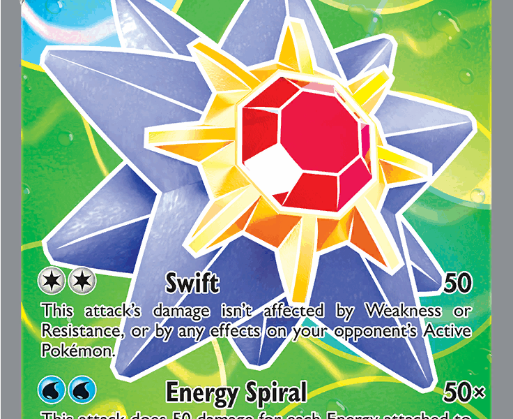 Starmie V Pokemon Kaart