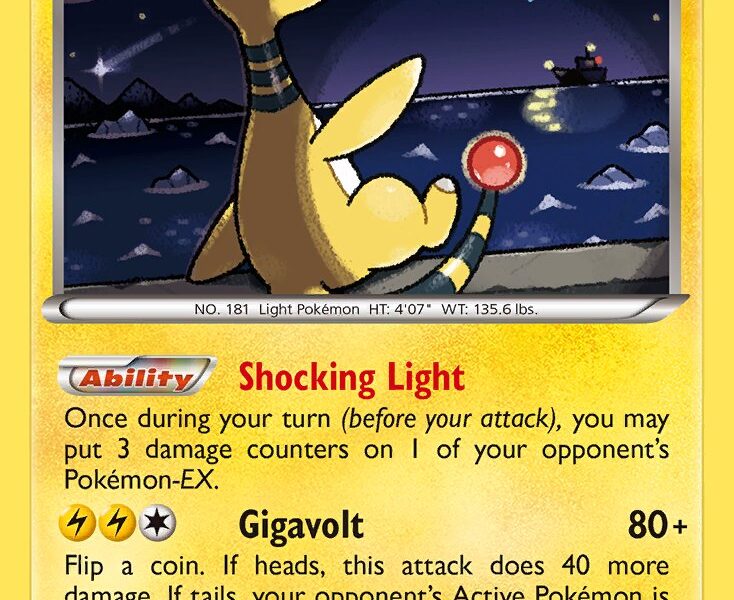 Ampharos Pokemon Kaart
