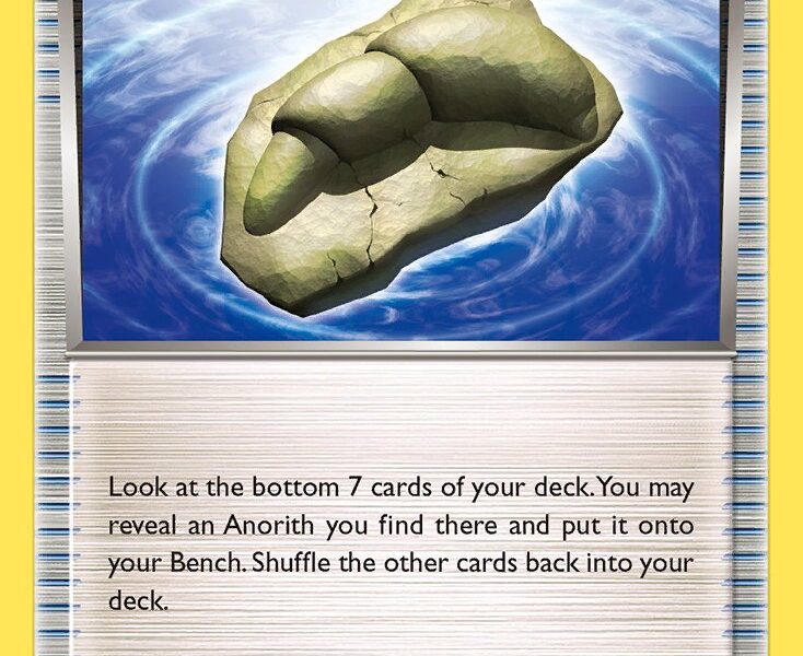Claw Fossil Anorith Pokemon Kaart