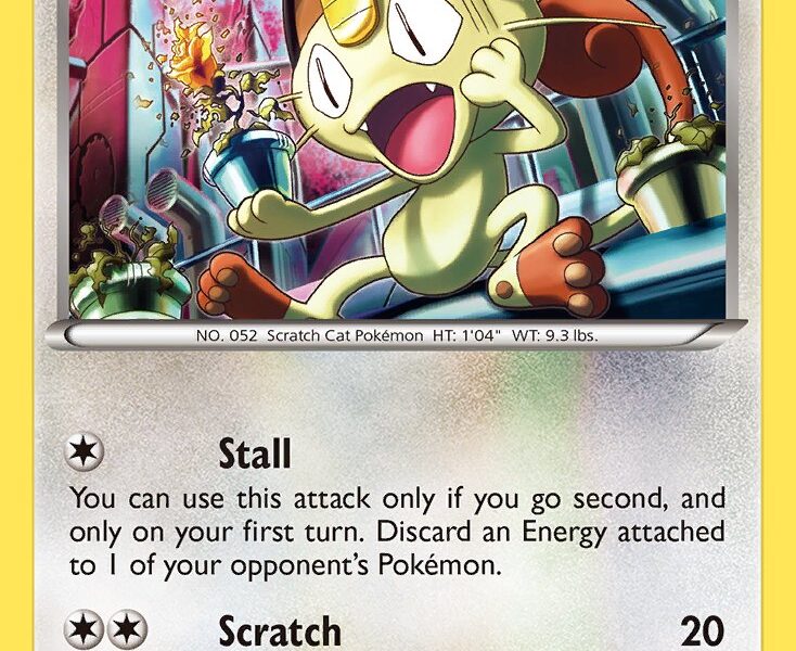Meowth Pokemon Kaart