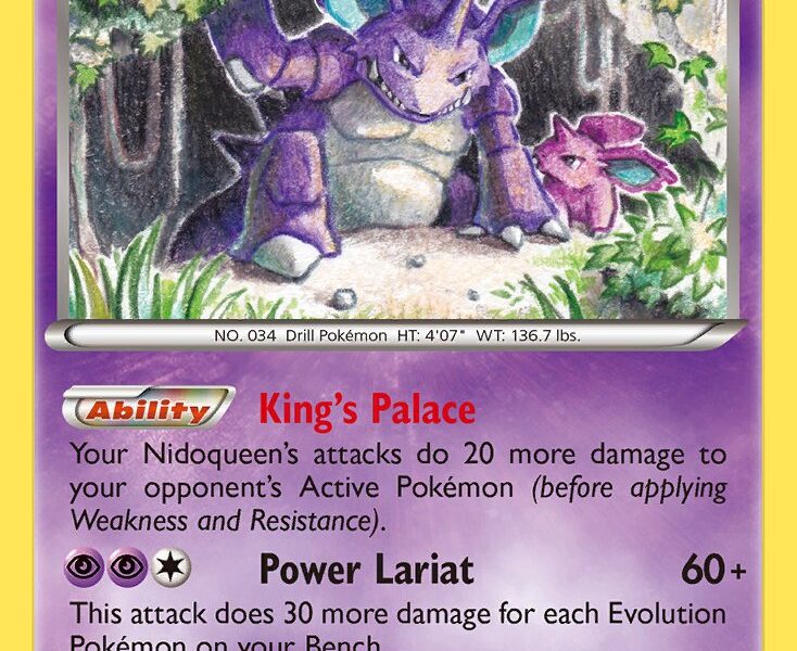Nidoking Pokemon Kaart