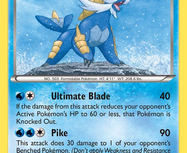 Samurott Pokemon Kaart