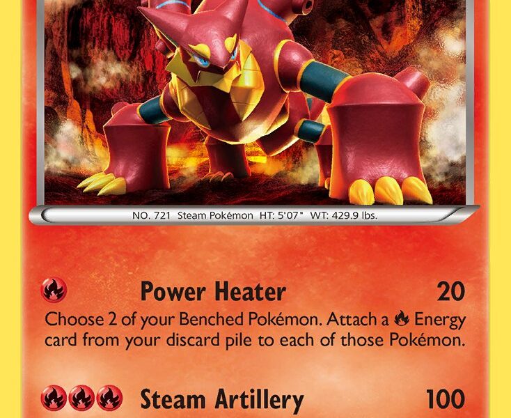 Volcanion Pokemon Kaart