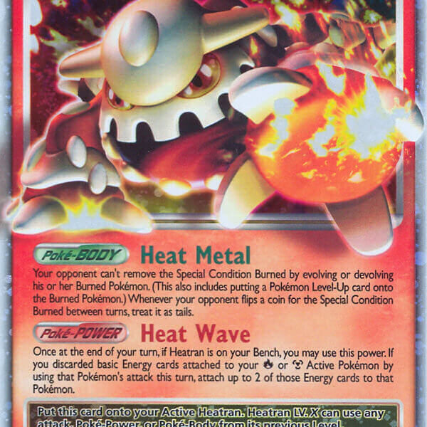 Heatran LV.X Pokemon Kaart